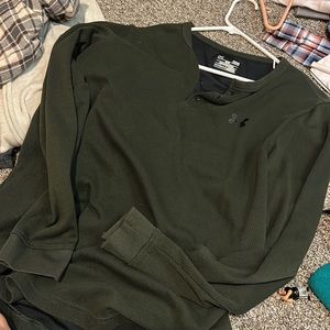 Under Armour Cold Gear Gray Long Sleeve Shirt Men's Size